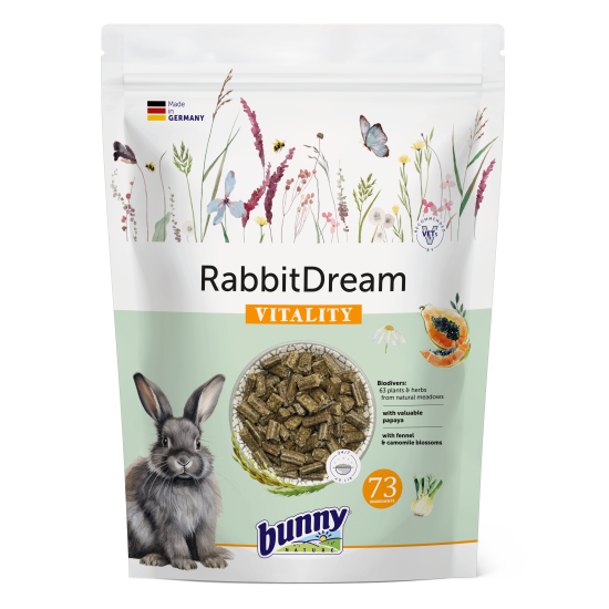 Bunny Sogno per Conigli Vitality 1,5kg mangime complementare NEW